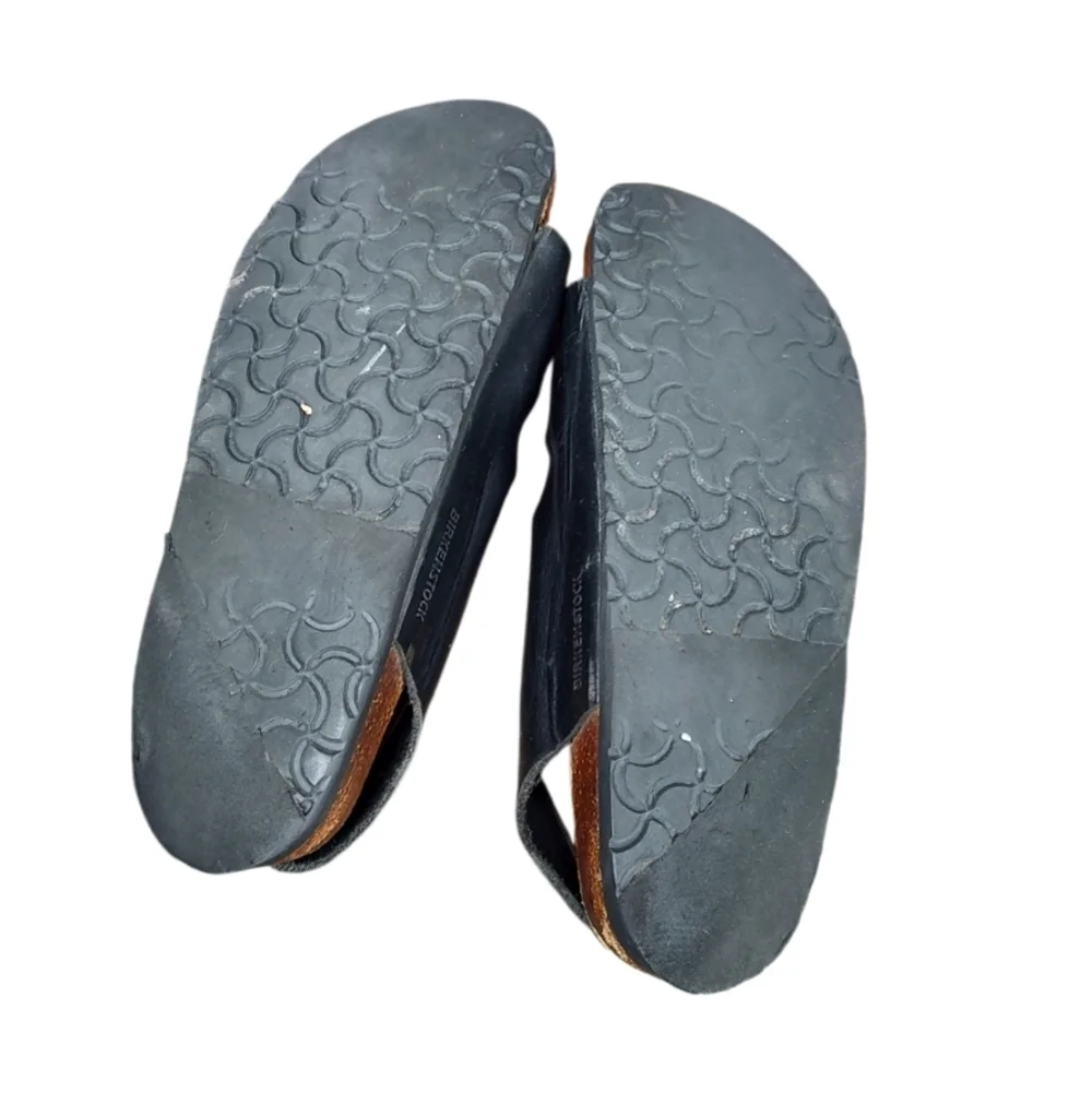 Birkenstock Black Leather Sandals